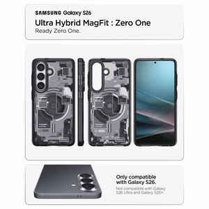 Spigen Ultra Hybrid Mag MagSafe maciņš priekš Samsung Galaxy S26 Zero One melns