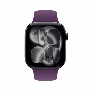 Crong Liquid siksniņa Apple Watch 44 / 45 / 46 / 49 mm, plūmju krāsā