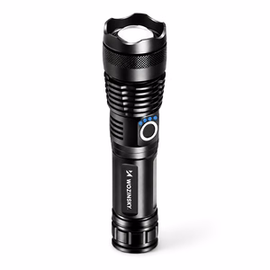 Wozinsky WLT-15W 15W 1500lm CREE IP65 Tactical Flashlight with Adjustable Beam - Black