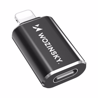 Wozinsky WALC-01 Lightning uz USB-C adapteris – melns