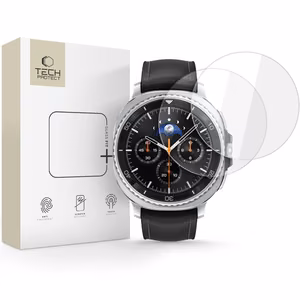 Tech-Protect Glass Fit+ 2 komplekti temperētu stiklu Samsung Galaxy Watch 8 Classic 46 mm - caurspīdīgs