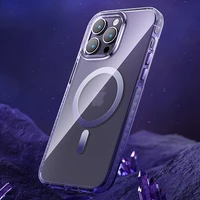 Kingxbar PQY Ice Crystal Series magnētiskais viedtālruņa apvalks iPhone 14 Plus MagSafe pelēks