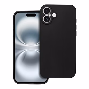 Mīksts viedtālruņa apvalks IPHONE 16 Plus melns