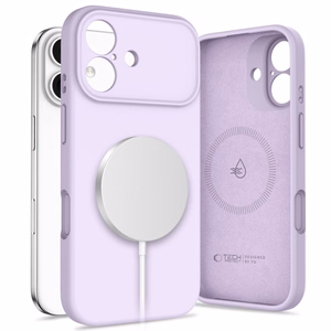 Tech-Protect Silicone magnētiskais viedtālruņa apvalks iPhone 17 - violets