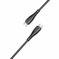 VEGER kabelis Type uz Type C PD 3A 60W V106 1,2 m melns