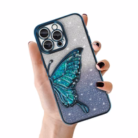 Tel Protect Butterfly Water viedtālruņa apvalks Iphone 16 Plus zils