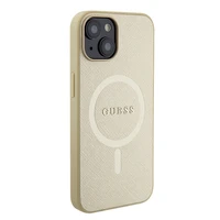 Guess GUHMP15MPSAHMCB iPhone 15 Plus 6.7" zelta/zelta cietais apvalks Saffiano MagSafe