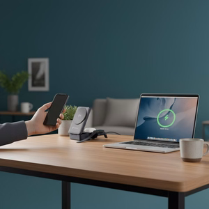 Bezvadu charging station Forcell 3in1 (F-05) (MagSafe) (Phone; Pods; Watch) 15W