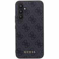 Guess GUHCS23FEG4GFGR S23 FE S711 pelēks/pelēks cietais apvalks 4G metāla zelta logotips