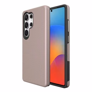 Perfectionists Trīsstūra korpuss Samsung S908 S22 Ultra 5G rozā zelts