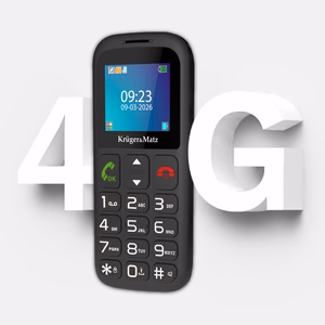 Krüger&Matz Simple 923 – 4G mobilais tālrunis senioriem (KM0923-4G)