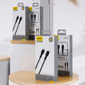 Dudao L9C Max 240W PD USB-C - USB-C kabelis 2m - melns