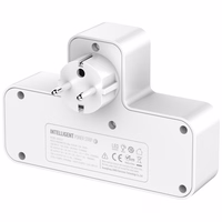 Beline pagarinātājs ar LED apgaismojumu 2xUSB-A/USB-C/2xAC balts