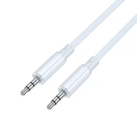 Borofone Kabelis AUX BL21 Lemon - 3,5 mm audio ligzda uz 3,5 mm audio ligzdu - 1 metra garš zilais kabelis