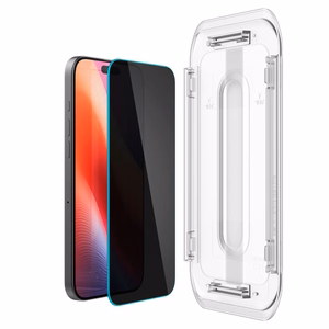 Spigen Glas.tR EZ Fit privātuma rūdīto aizsargstiklu komplekts iPhone 16 Pro Max / 17 Pro Max – 2 gab.