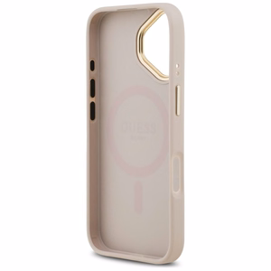 GUESS viedtālruņa apvalks IPHONE 17, saderīgs ar MagSafe GUHMP17SP4MSEGCP (PU 4G ar Classic), rozā