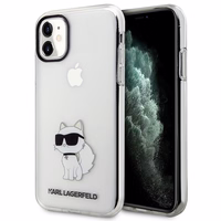 Karl Lagerfeld Ikonik Choupette Apvalks iPhone 11 / Xr - Caurspīdīgs