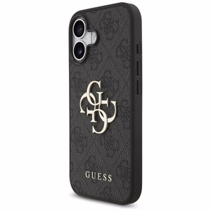 Guess 4G ar lielu logotipu viedtālruņa apvalks iPhone 17 - melns