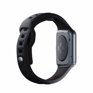 3mk silikona siksniņa Apple Watch, 38/40/41/42 mm, melns, mazais izmērs