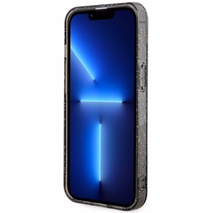 Guess GUHMP14MHCMCGK iPhone 14 Plus 6.7" melns/melns cietais apvalks Spīdums Zelts Magnētiskais
