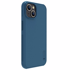 Nillkin Super Frosted Shield Pro viedtālruņa apvalks iPhone 14 Plus aizmugurējais apvalks zils