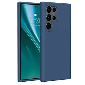 Etteri silikona viedtālruņa apvalks Samsung Galaxy S23 Ultra tumši zils