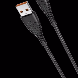 VEGER kabelis USB A uz Type C 2,4A V104 1,2 m melns