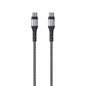 Energizer Ultimate C521CKSL USB-C–USB-C uzlādes un datu kabelis, 2 m, sudraba krāsā