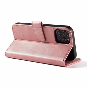 Magnet Case elegants viedtālruņa apvalks ar vāciņu un statīva funkciju Samsung Galaxy A73 rozā
