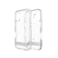 ZAGG Crystal Palace Snap apvalks viedtālrunim ar statīvu MagSafe iPhone 16 Pro - caurspīdīgs