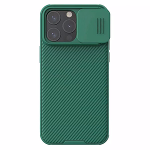 Nillkin CamShield Pro PC+TPU apvalks viedtālrunim Iphone 15 Pro Max zaļš