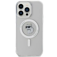 Karl Lagerfeld IML Choupette Magnētiskais viedtālruņa apvalks iPhone 15 Pro Max - caurspīdīgs
