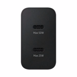 Samsung Power Adapter Duo EP-T5020XBEGEU сетевое зарядное устройство 2x USB-C 50W - чёрное