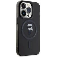 Karl Lagerfeld IML Ikonik MagSafe viedtālruņa apvalks iPhone 14 Pro Max - melns