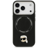 Karl Lagerfeld Karl Pin Magnētiskais viedtālruņa apvalks iPhone 17 Pro Max - Melns