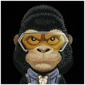 Nimmy Cool&Cute 2.0 Gorilla viedtālruņa apvalks iPhone 17 Pro - melns