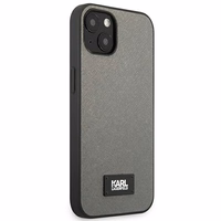 Karl Lagerfeld KLHCP13SSFMP2DG iPhone 13 mini 5,4 "sudraba cietais apvalks Saffiano Plaque