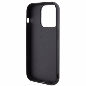 Guess Disko Metāla Uzraksts viedtālruņa apvalks iPhone 15 Pro - melns