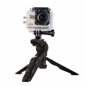 Stiprinājums ar mini statīvu GoPro SJCAM sporta kamerām - melns