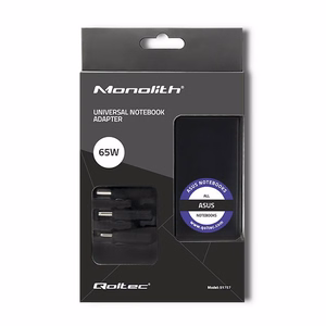 Qoltec 51757 barošanas adapteris iekštelpu 65 W melns