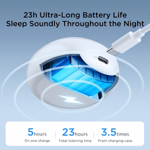 TWS Joyroom JR-TS2 Cozydots Series bezvadu austiņas ar aktīvo trokšņu slāpēšanu, Bluetooth 5.3 - baltas