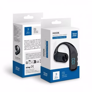 Bezvadu mono austiņa Blue Star Hook melna