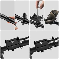 Tech-Protect V4 velosipēda stūres tālruņa turētājs - melns