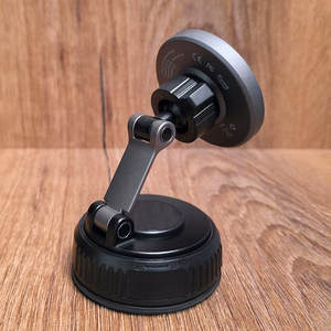 Blavec Car turētājs BHC-02 Qi2.2 25W vacum magnetic with induction lādētājs to windshield (BHC02-QI2PMWIB)melns