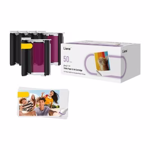Liene 2x3" fotopapīrs, 50 loksnes + 5 tintes kasetnes
