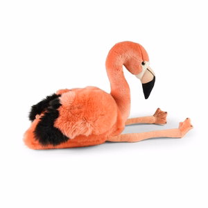 Rappa videi draudzīga reālistiska plīša rotaļlieta – flamings, 36 cm