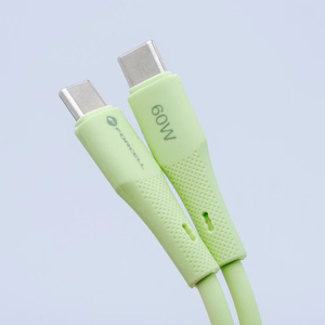 Кабель USB C to USB C Forcell F-Energy QC4.0 PD 5A 100W Silicone 1 m C347 зелёный