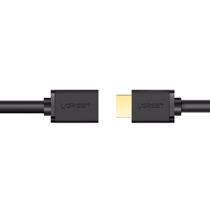 Ugreen HD107 10141 HDMI (tēviņš) - HDMI (mātīte) 4K kabelis 1m - melns