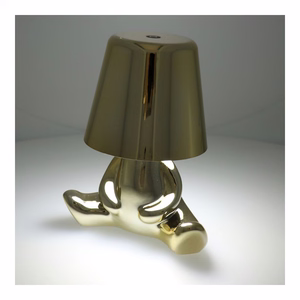 Galda lampa pie gultas GOLD MAN Art Deco sēdoša (versija 7) MLTL
