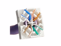 Alantec MB005-1 RJ45 toolless STP cat.6A PoE+ keystone module ALANTEC Plus - Enhanced transmission performance